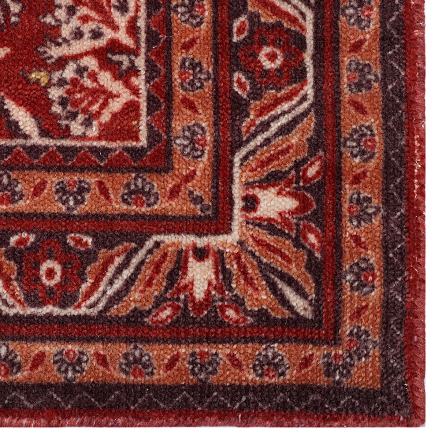 Traditional Red Floral Hand Knotted Carpet