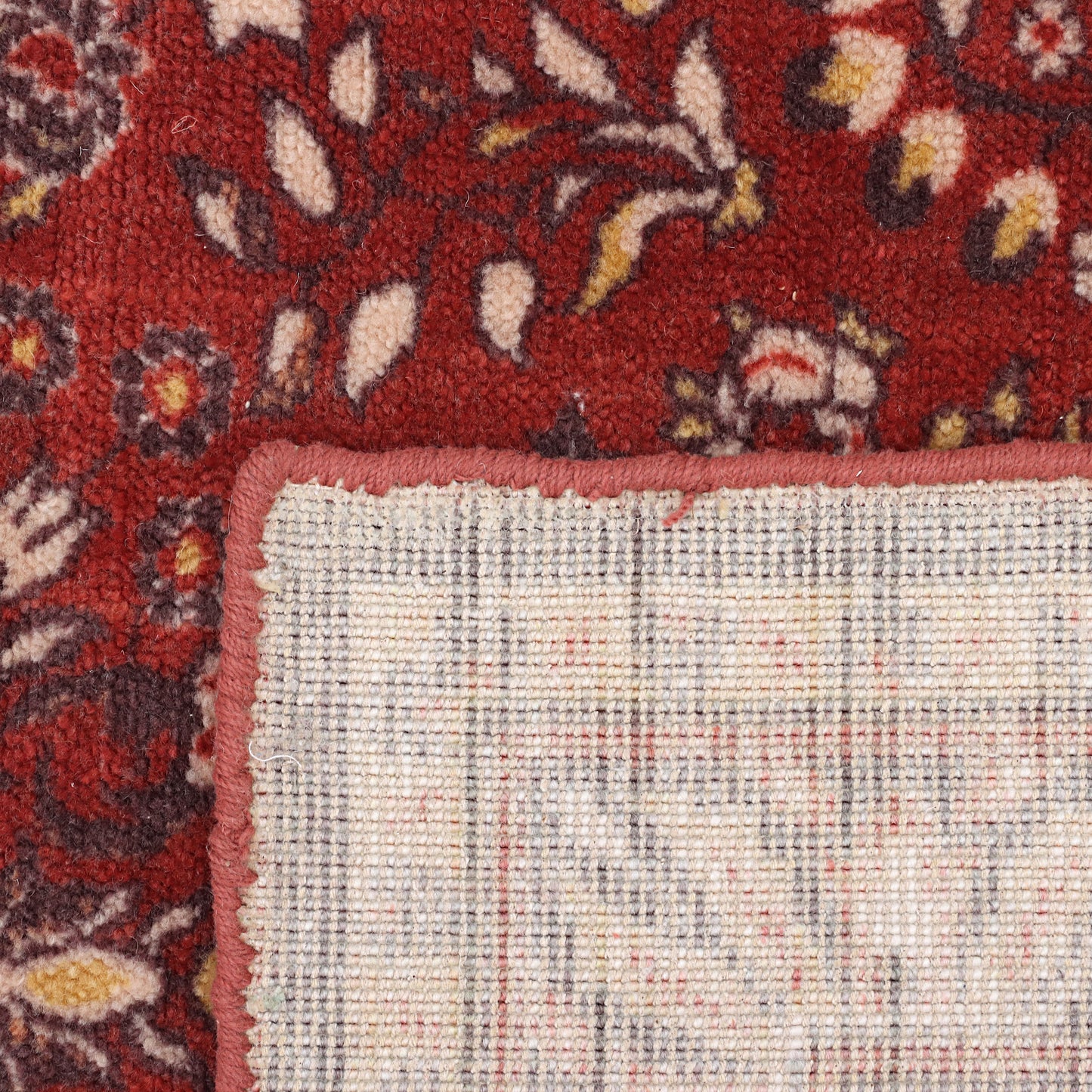Traditional Red Floral Hand Knotted Carpet