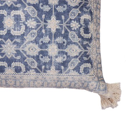 Blue Ikat Cushion Cover