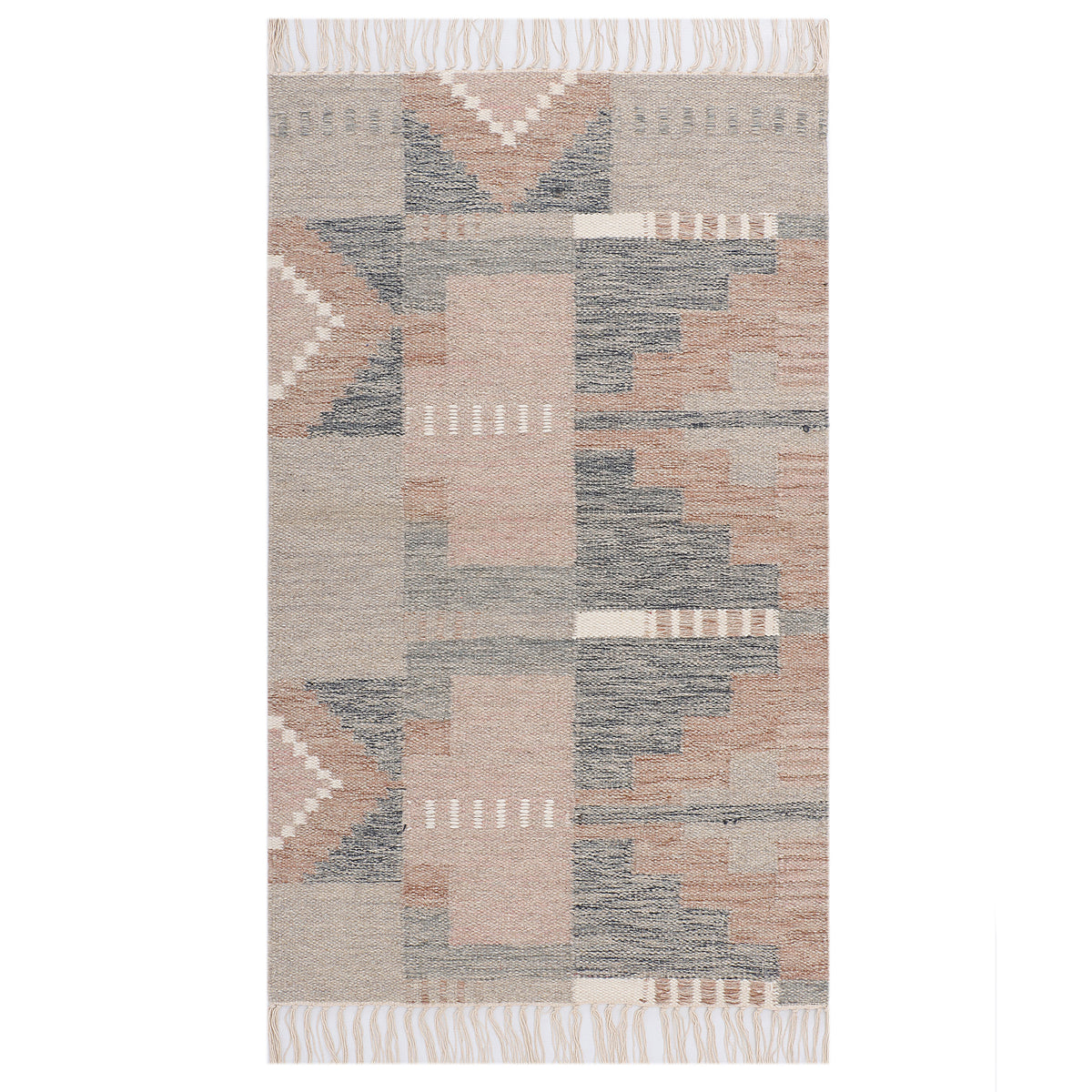 Multicolor Abstract Hand Woven Kilim 2.5'x4'