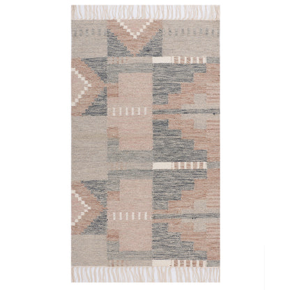 Multicolor Abstract Hand Woven Kilim 2.5'x4'