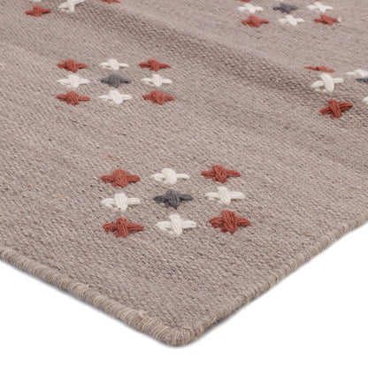 Neutral Taupe Hand Woven Kilim - 3'x5'