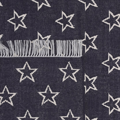 Blue & White Star Woven Kilim - 8'x10'