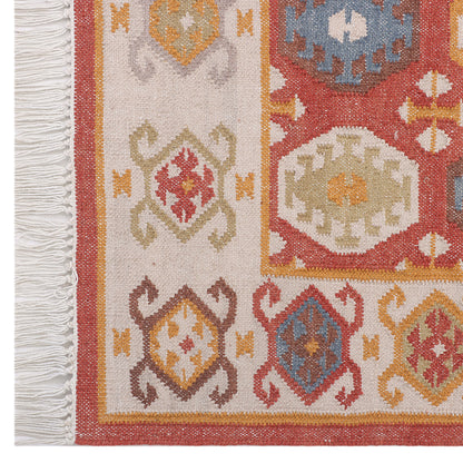 Multicolor Hand Woven Kilim - 5'x8'