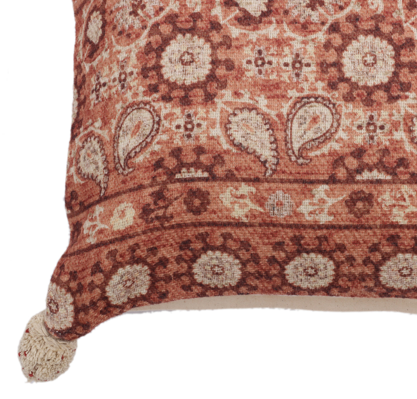 Rustic Paisley print cushion cover