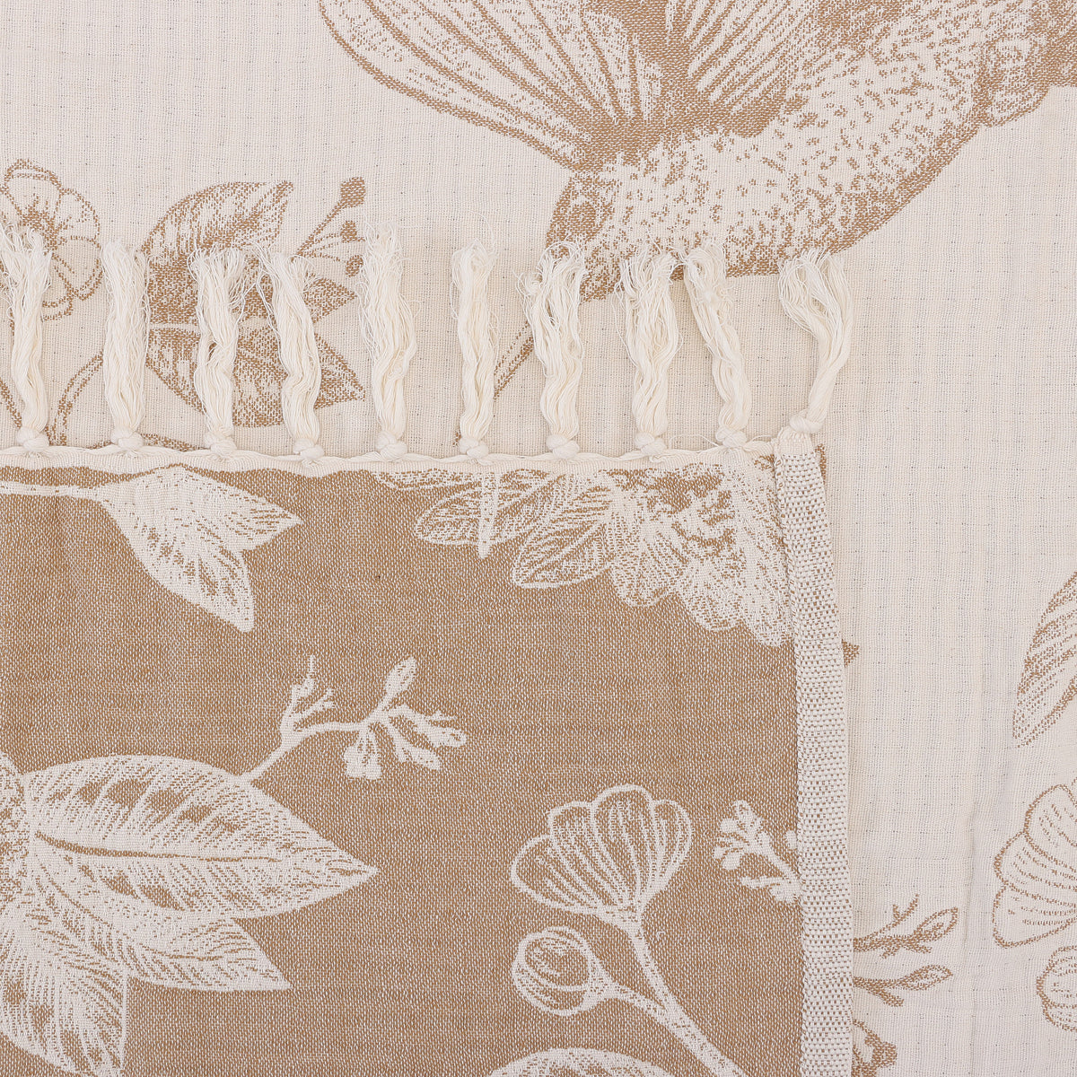 Reversible Hummingbird Citrus Throw
