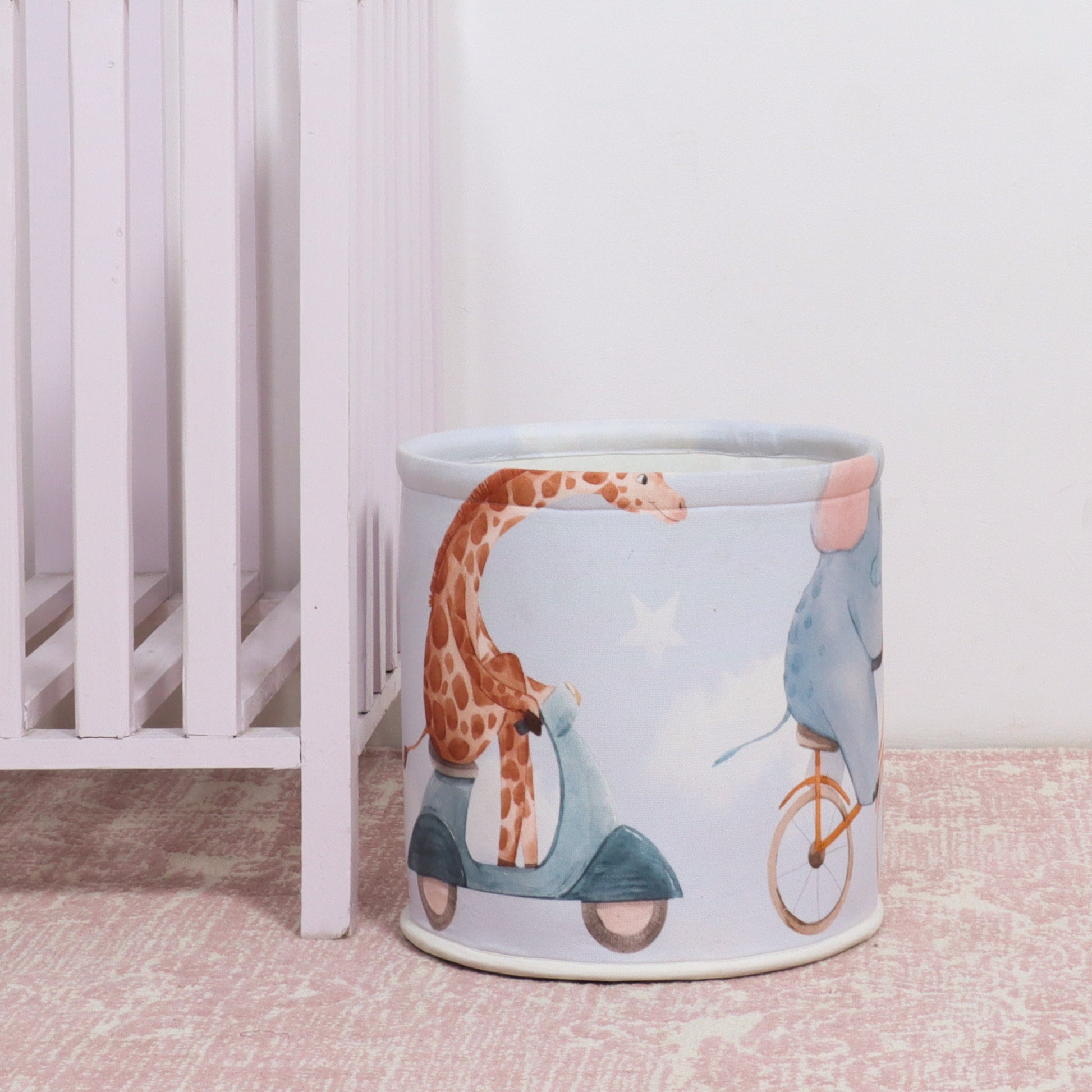 camel and elephant ride print basket