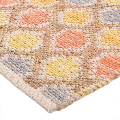 Multicolor Pitloom Jute/Chennile Rug