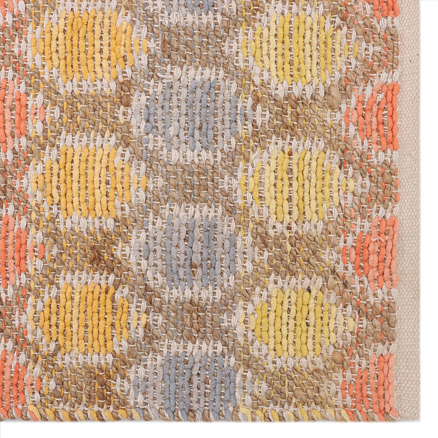 Multicolor Pitloom Jute/Chennile Rug