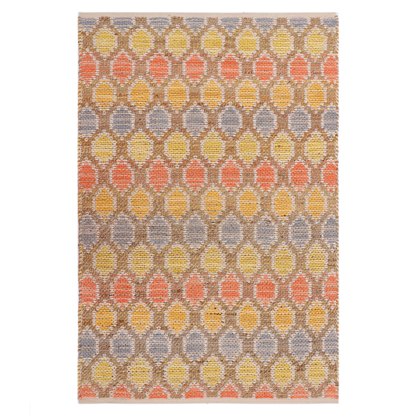 Multicolor Pitloom Jute/Chennile Rug