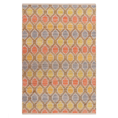 Multicolor Pitloom Jute/Chennile Rug