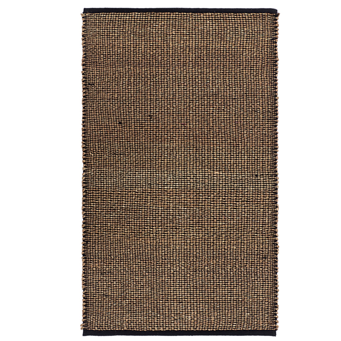 Black & Jute Hand Woven Rug