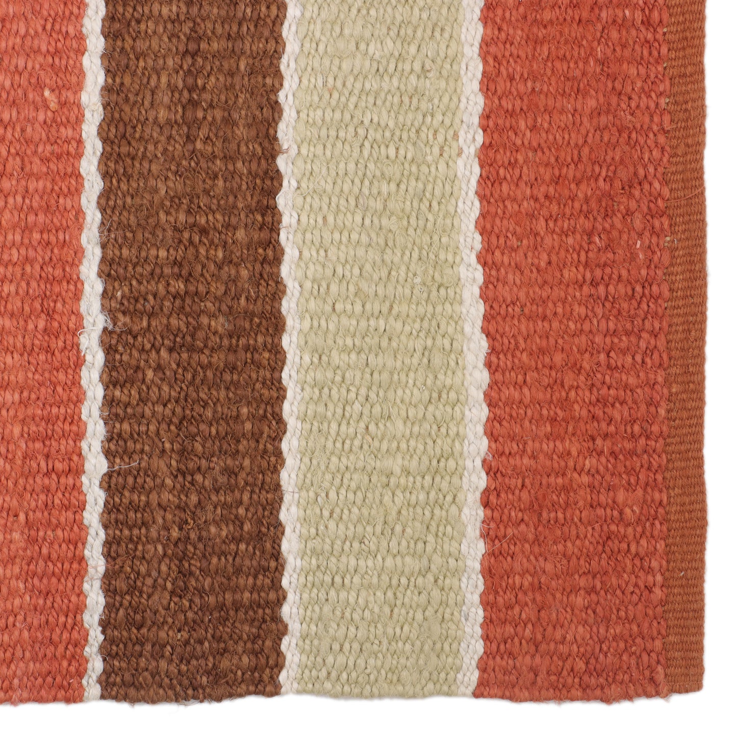 Multicolor Hand Woven Jute Rug