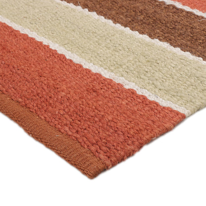 Multicolor Hand Woven Jute Rug