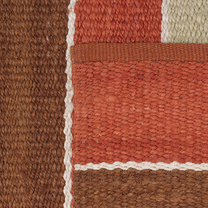 Multicolor Hand Woven Jute Rug