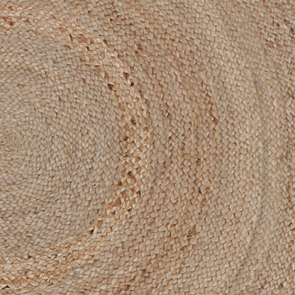 hand braided round jute rug