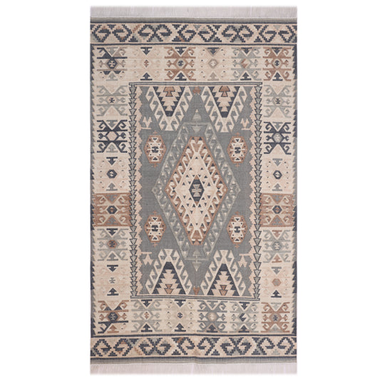 Hand Woven PET Kilim Rug - 6'x9'