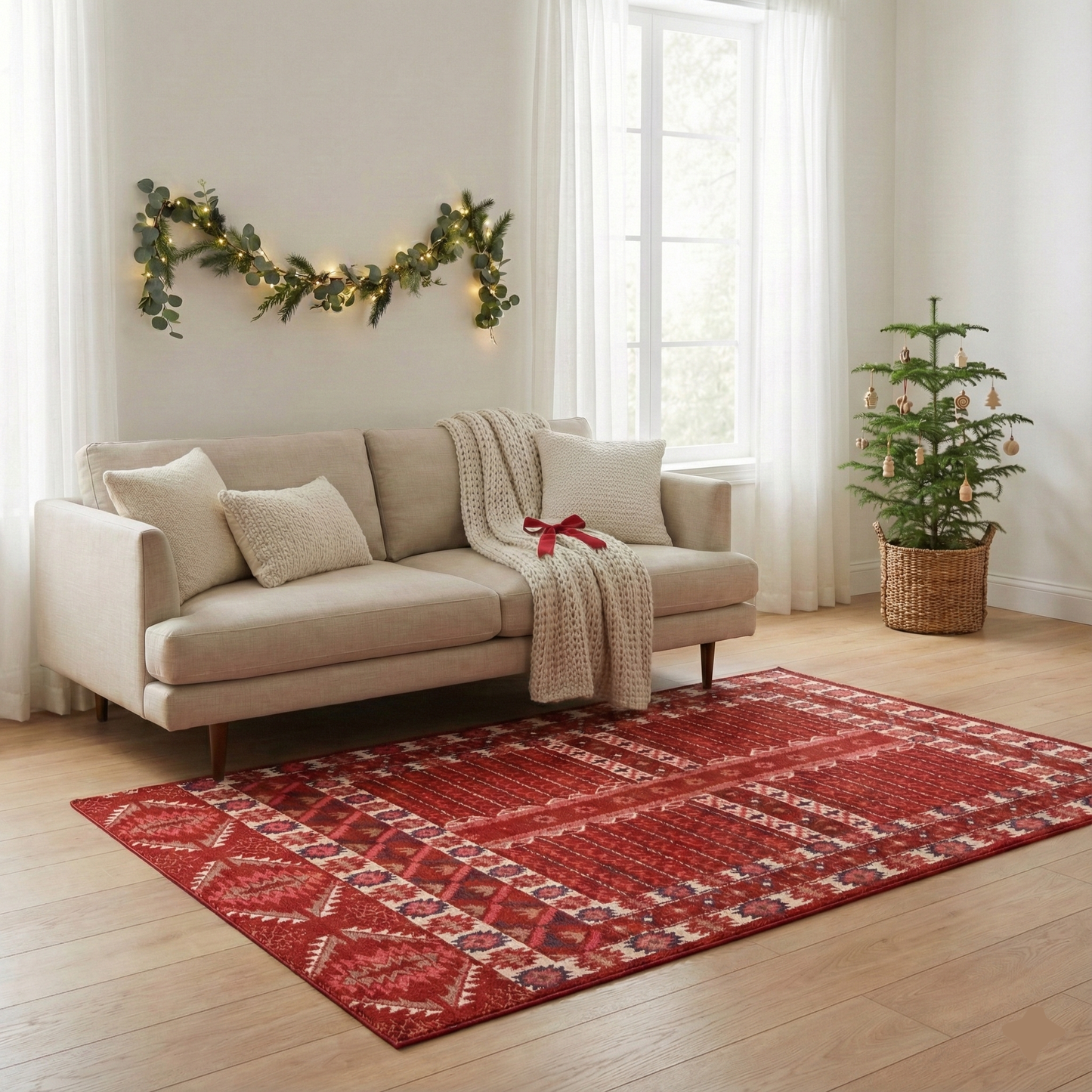 Afghan Bokhara Hand Knotted Carpet