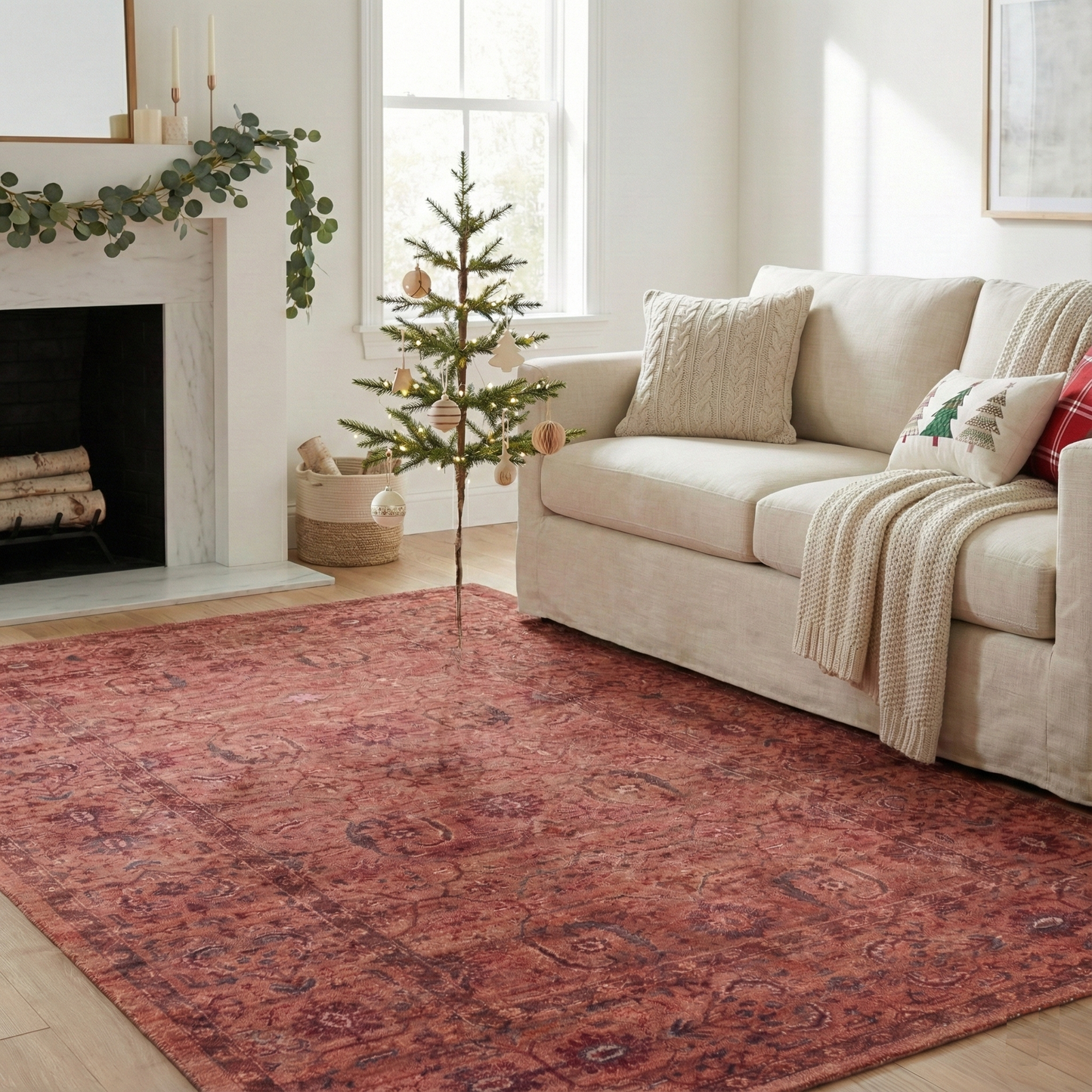 Rubie Nylon Printed Rug