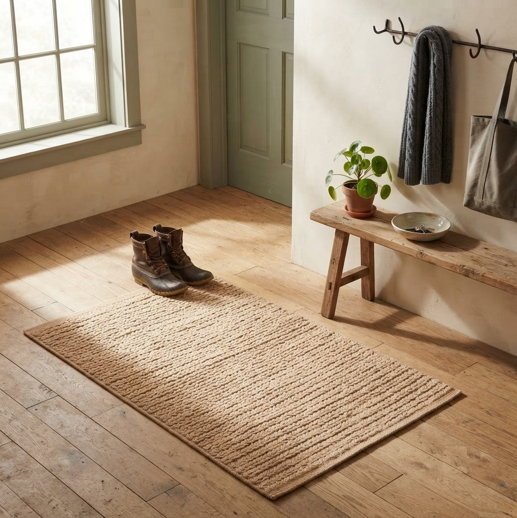 Natural Texture Hand Woven PET Mat