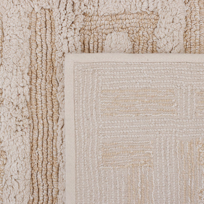Beige Labyrinth Tufted Bathmat