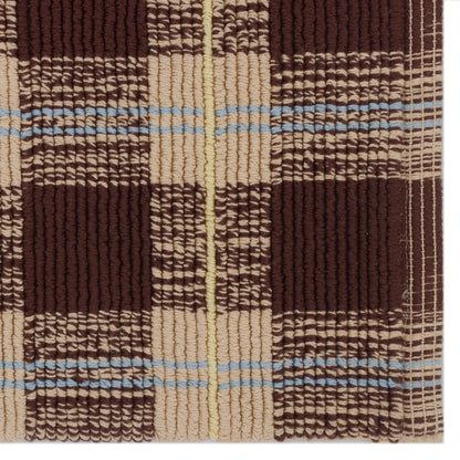 Mocha Checkered Bathmat