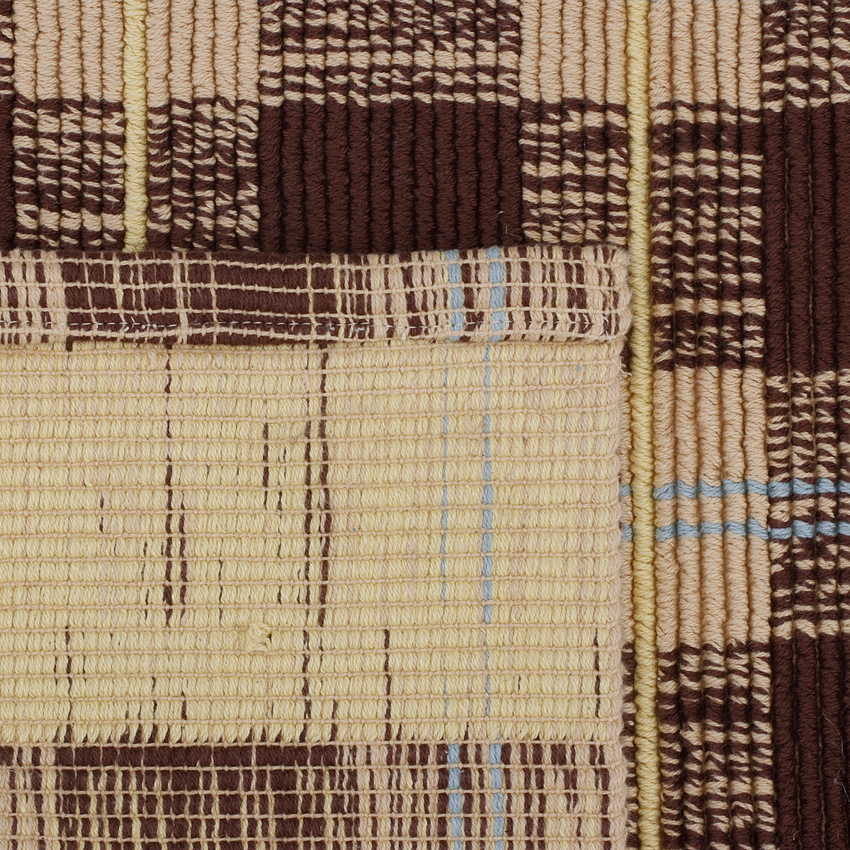 Mocha Checkered Bathmat