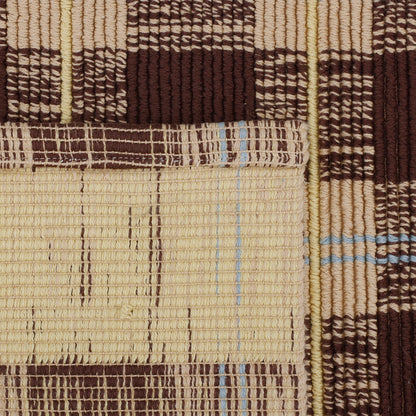 Mocha Checkered Bathmat