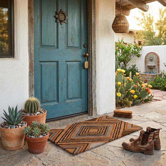 Geometric Diamond Doormat