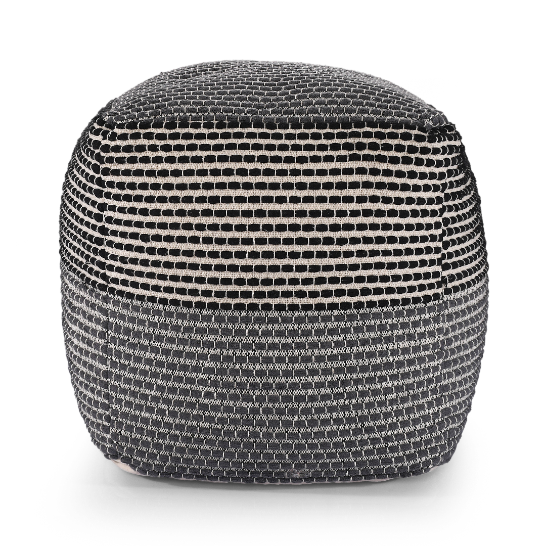 knitted pouf