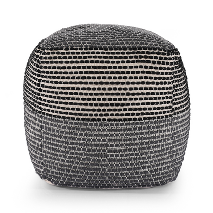 knitted pouf