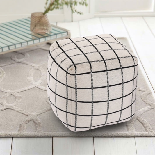 knitted pouf
