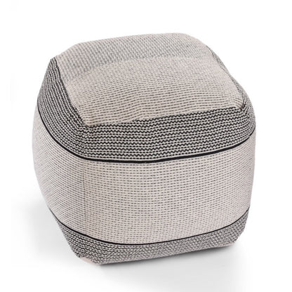 machine woven pouf