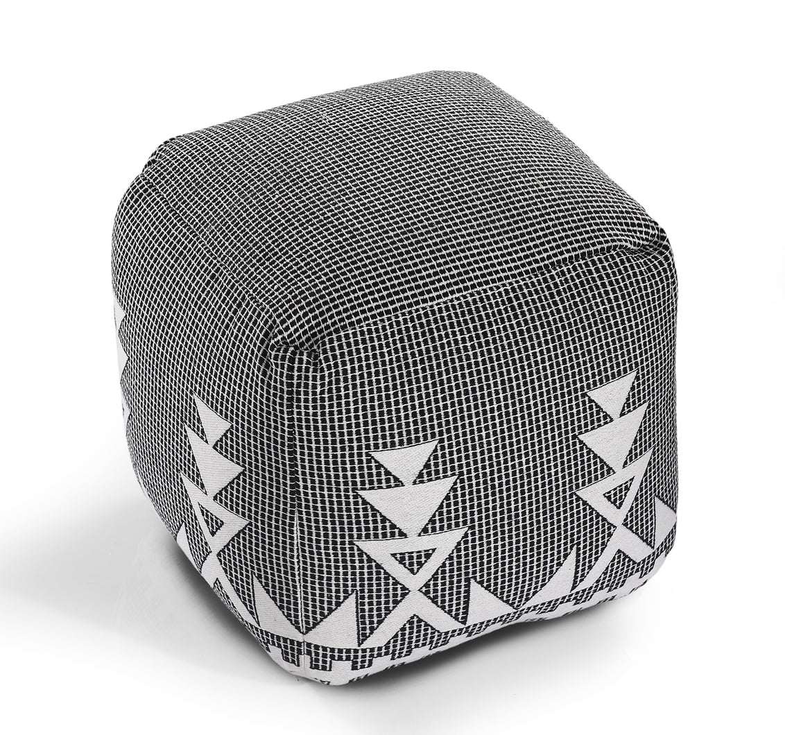 knitted pouf