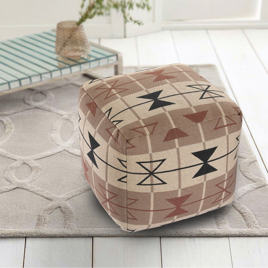 knitted pouf