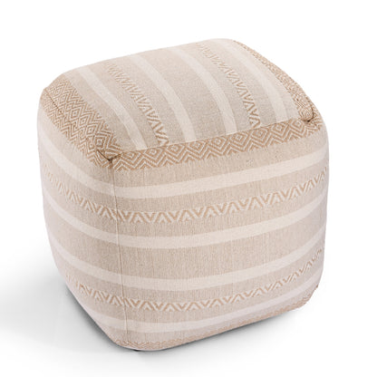 machine woven pouf