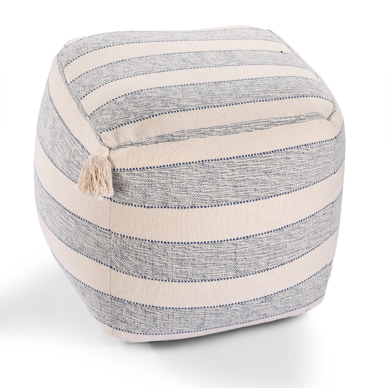 machine woven pouf