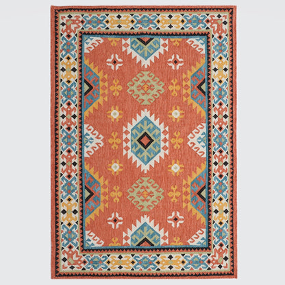 Multicolor Hand Woven Kilim - 4'x6'