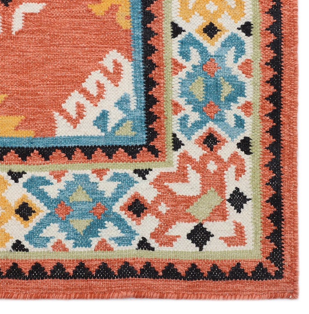 Multicolor Hand Woven Kilim - 4'x6'