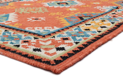 Multicolor Hand Woven Kilim - 4'x6'