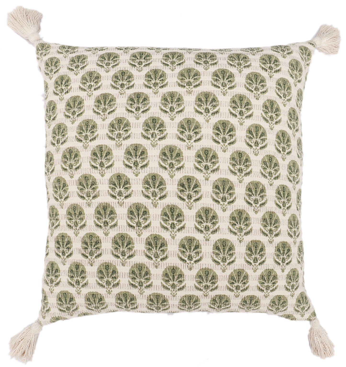 Block Print Floral Cushion Cover
