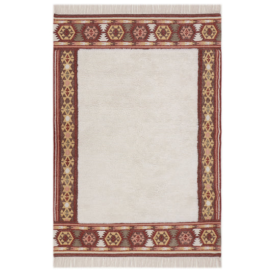Hand Woven Wool Kilim - 5'x8'