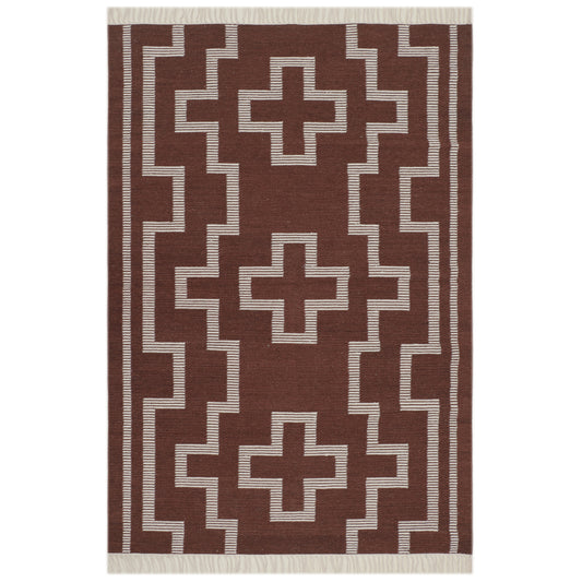 Hand Woven Wool Kilim - 5'x8'