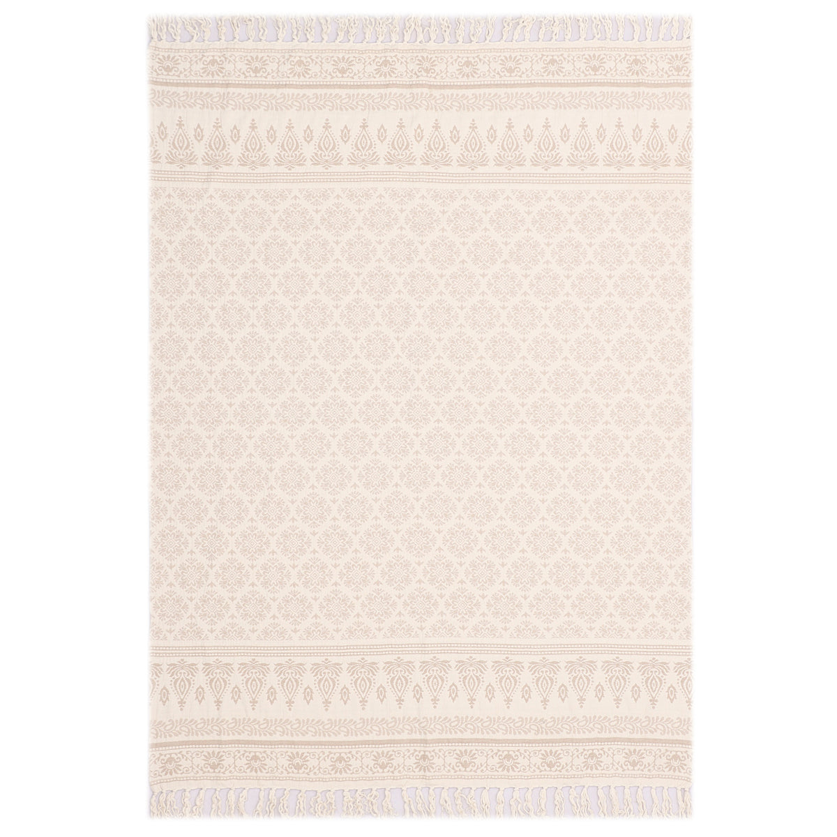Reversible Traditional Paisley Border Throw