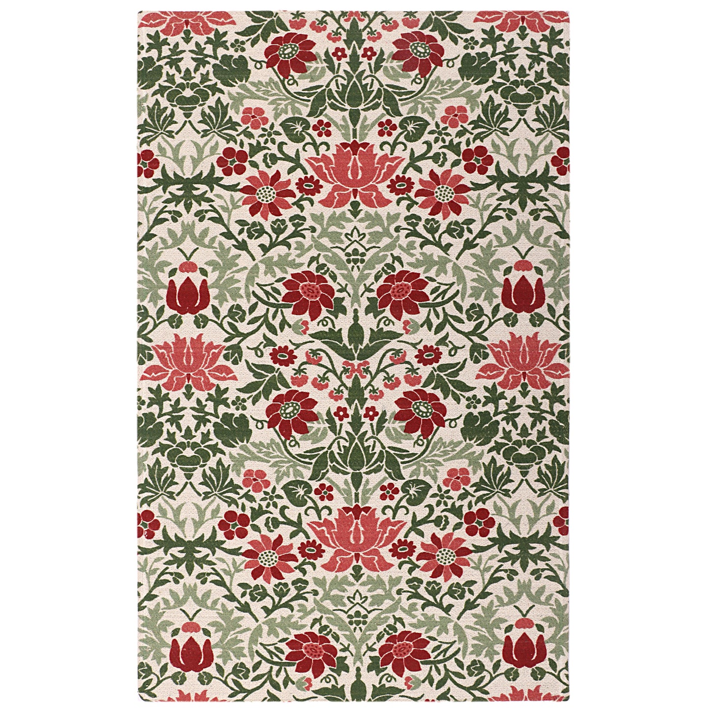 Lotus & Leaf Design Dhurrie