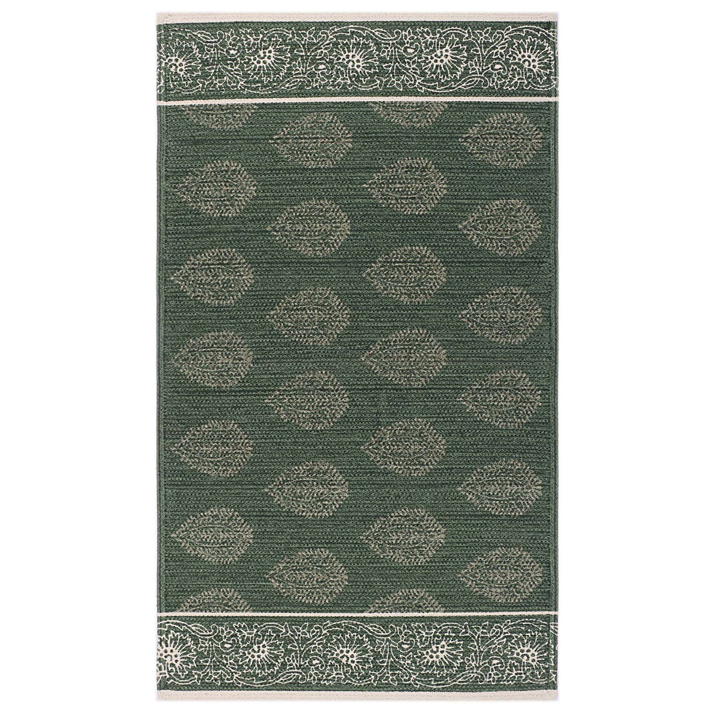 Indian Buta design Dhurrie