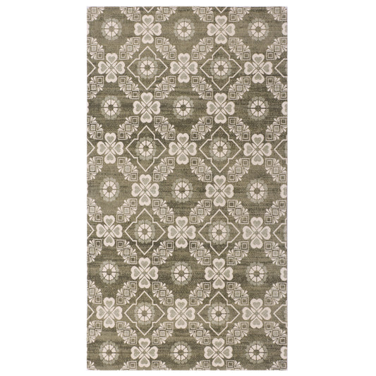 Geometric Floral Dhurrie