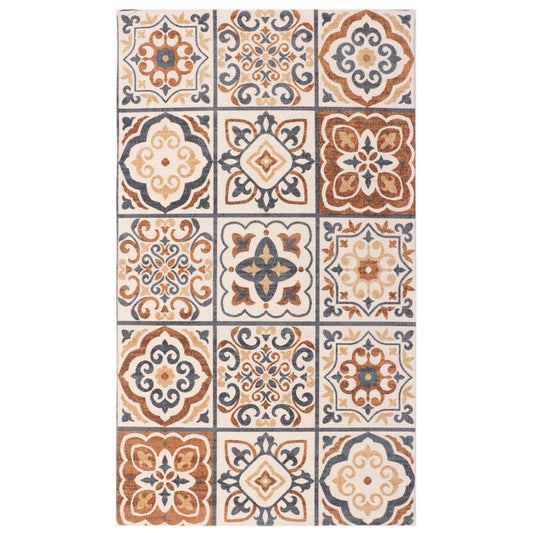 Moroccan Tile Art Dhurrie