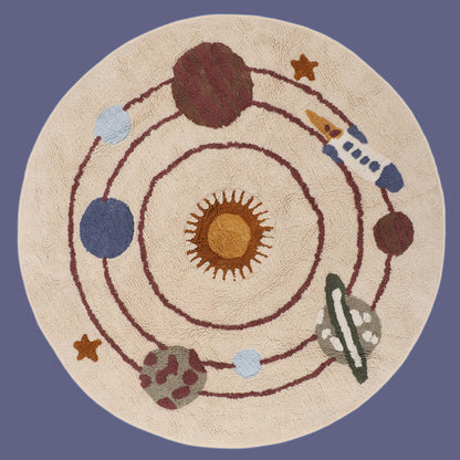 Solar System Round Bathmat