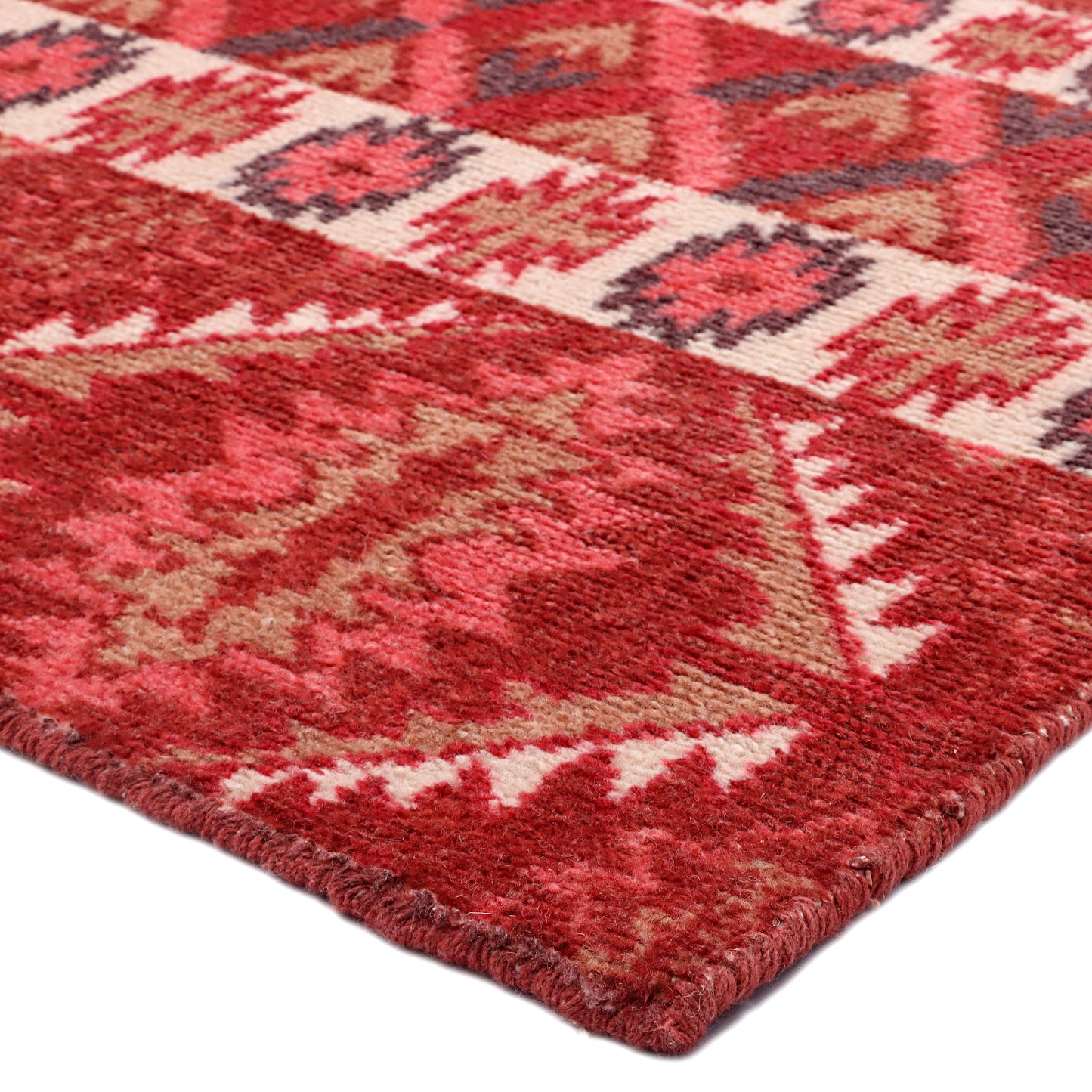 Afghan Bokhara Hand Knotted Carpet